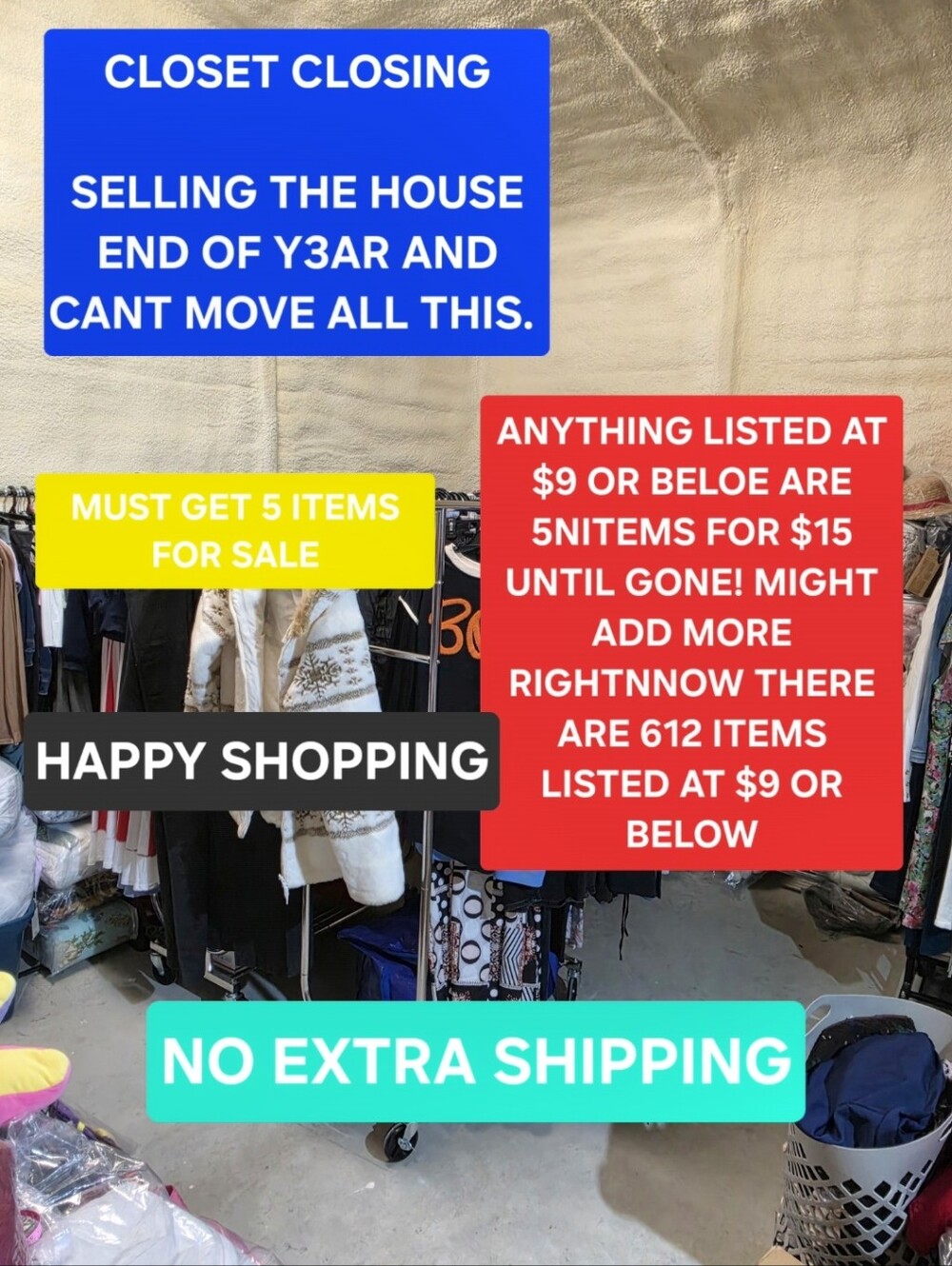 Sale Flyer. No More Live Shows For Now. To Stressful. - Picture 1 of 7